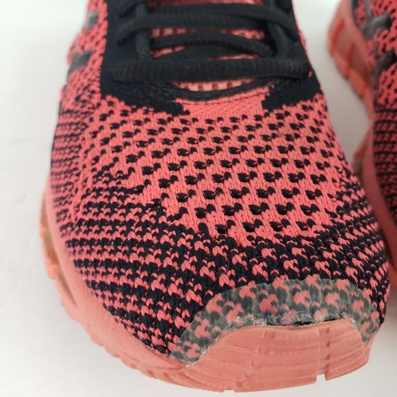 Asics GEL-QUANTUM 360 Knit Peach Red Black Women Size 6.5 Running Shoe T778N - Picture 7 of 16